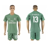 Real Madrid #13 K.Casilla Green Goalkeeper Soccer Club Jersey
