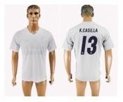 Real Madrid #13 K.Casilla Marine Environmental Protection Home Soccer Club Jersey 1