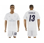 Real Madrid #13 K.Casilla Marine Environmental Protection Home Soccer Club Jersey