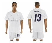 Real Madrid #13 K.Casilla Marine Environmental Protection Home Soccer Club Jersey