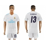 Real Madrid #13 K.Casilla White Home Soccer Club Jersey 1
