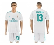 Real Madrid #13 K.Casilla White Home Soccer Club Jersey