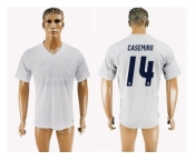 Real Madrid #14 Casemiro Marine Environmental Protection Home Soccer Club Jersey 1