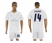 Real Madrid #14 Casemiro Marine Environmental Protection Home Soccer Club Jersey