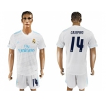 Real Madrid #14 Casemiro White Home Soccer Club Jersey 2