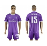 Real Madrid #15 Carvajal Away Soccer Club Jersey