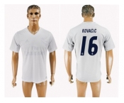Real Madrid #16 Kovacic Marine Environmental Protection Home Soccer Club Jersey 1