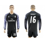 Real Madrid #16 Kovacic Sec Away Long Sleeves Soccer Club Jersey 1