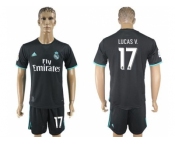 Real Madrid #17 Lucas V. Away Soccer Club Jersey 1