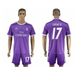 Real Madrid #17 Lucas V. Away Soccer Club Jersey3