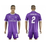 Real Madrid #2 Carvajal Away Soccer Club Jersey3