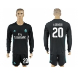 Real Madrid #20 Asensio Away Long Sleeves Soccer Club Jersey