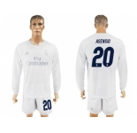 Real Madrid #20 Asensio Marine Environmental Protection Home Long Sleeves Soccer Club Jersey