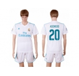 Real Madrid #20 Asensio White Home Soccer Club Jersey