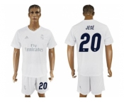 Real Madrid #20 Jese Marine Environmental Protection Home Soccer Club Jersey