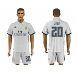 Real Madrid #20 Jese White Home Soccer Club Jersey2