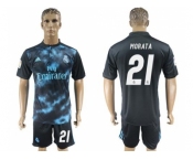 Real Madrid #21 Morata Away Soccer Club Jersey 4