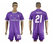 Real Madrid #21 Morata Away Soccer Club Jersey5