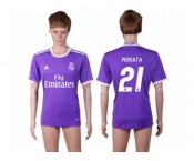 Real Madrid #21 Morata Away Soccer Club Jersey6