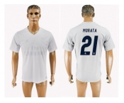 Real Madrid #21 Morata Marine Environmental Protection Home Soccer Club Jersey 1