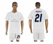 Real Madrid #21 Morata Marine Environmental Protection Home Soccer Club Jersey