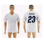 Real Madrid #23 Beckham Marine Environmental Protection Home Soccer Club Jersey 1