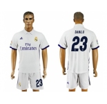 Real Madrid #23 Danilo White Home Soccer Club Jersey 3