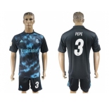 Real Madrid #3 Pepe Away Soccer Club Jersey 2