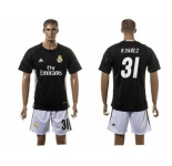 Real Madrid #31 R.Yanez Black Goalkeeper Soccer Club Jersey