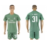 Real Madrid #31 R.Yanez Green Goalkeeper Soccer Club Jersey
