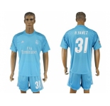 Real Madrid #31 R.Yanez Sky Blue Goalkeeper Soccer Club Jersey
