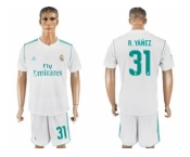 Real Madrid #31 R.Yanez White Home Soccer Club Jersey
