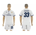 Real Madrid #33 Campeones Home Soccer Club Jersey