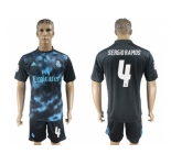 Real Madrid #4 Sergio Ramos Away Soccer Club Jersey 3