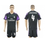Real Madrid #4 Sergio Ramos Sec Away Soccer Club Jersey