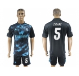 Real Madrid #5 Zidane Away Soccer Club Jersey 4