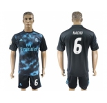 Real Madrid #6 Nacho Away Soccer Club Jersey 3