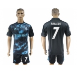Real Madrid #7 Ronaldo Away Soccer Club Jersey 4