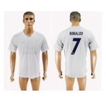 Real Madrid #7 Ronaldo Marine Environmental Protection Home Soccer Club Jersey 1