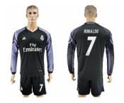 Real Madrid #7 Ronaldo Sec Away Long Sleeves Soccer Club Jersey 1