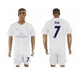 Real Madrid #7 Rual Marine Environmental Protection Home Soccer Club Jersey