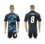 Real Madrid #8 Kroos Away Soccer Club Jersey 4