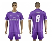 Real Madrid #8 Kroos Away Soccer Club Jersey 5
