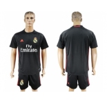 Real Madrid Blank Black Goalkeeper Soccer Club Jersey