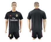 Real Madrid Blank Black Goalkeeper Soccer Club Jersey