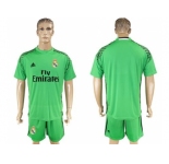 Real Madrid Blank Green Goalkeeper Soccer Club Jersey 1