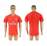Real Madrid Blank Red Goalkeeper Soccer Club Jersey