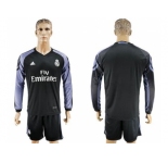 Real Madrid Blank Sec Away Long Sleeves Soccer Club Jersey 1