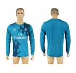 Real Madrid Blank Sec Away Long Sleeves Soccer Club Jersey