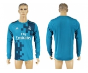 Real Madrid Blank Sec Away Long Sleeves Soccer Club Jersey